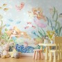 Kids The Little Mermaid in the Underwater Wallpaper Mural