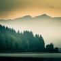 Misty Mountain View Wallpaper Mural