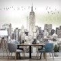 Monochrome Charcoal New York City Wallpaper Mural