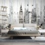 Watercolor City Famous Place Wallpaper Mural