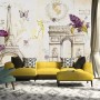 Colorful Drawing Eiffel Tower Wallpaper Mural