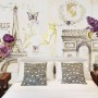 Colorful Drawing Eiffel Tower Wallpaper Mural