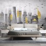 City Landscape Yellow City Light Wallpaper Mural