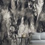 Dark Feather Monochrome Wallpaper Mural