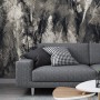 Dark Feather Monochrome Wallpaper Mural