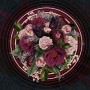 Circle Dark Floral Wallpaper Mural