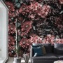 Dark Floral Wallpaper Mural