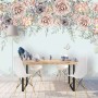 Nostalgic Dark Vine Flowers Wallpaper Mural