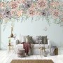 Nostalgic Dark Vine Flowers Wallpaper Mural