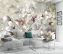 Oil Painting Pastel Floral Wallpaper Mural