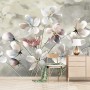 Oil Painting Pastel Floral Wallpaper Mural