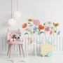 Colorful Wildflowers Wall Decal Sticker