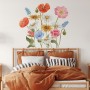 Colorful Wildflowers Wall Decal Sticker