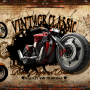 Vintage Motorbike with American Flag Wallpaper Mural