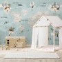 Kids Political World Map Wallpaper Mural