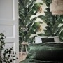 Exotic Banana Leaf Pattern Wallpaper Mural