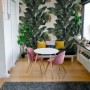 Exotic Banana Leaf Pattern Wallpaper Mural