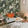 Retro Banana Leaves Pattern Wallpaper Mural