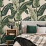 Retro Banana Leaves Pattern Wallpaper Mural