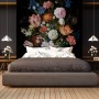 Elegant Dutch Dark Floral Bouquet Wallpaper Mural