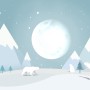 Kids Mountainscape with Bears and Blue Skyscape Wallpaper Mural