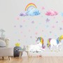 Cute Unicorn with Rainbow Wall Decal Sticker