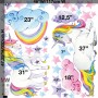 Cute Unicorn with Rainbow Wall Decal Sticker