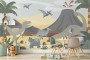 Kids Soft Dinosaurs Wallpaper Mural