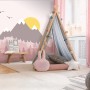 Kids Mountain Landscape with Trees Wallpaper Mural