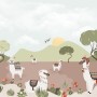 Kids Alpaca in the Desert Wallpaper Mural