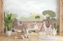 Kids Alpaca in the Desert Wallpaper Mural