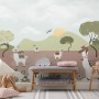 Kids Alpaca in the Desert Wallpaper Mural