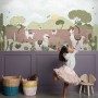 Kids Alpaca in the Desert Wallpaper Mural