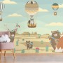 Kids Tribal Woodland Animals in the Desert Wallpaper Mural