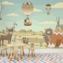 Kids Tribal Woodland Animals in the Desert Wallpaper Mural