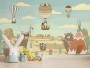 Kids Tribal Woodland Animals in the Desert Wallpaper Mural