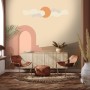 Abstract Desert Art with Stairs Wallpaper Mural