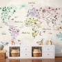 Kids Educational World Maps Wallpaper Mural