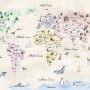 Kids Educational World Maps Wallpaper Mural