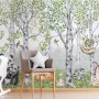 Kids Woodland Animals in the Forest Wallpaper Mural