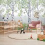Kids Woodland Animals in the Forest Wallpaper Mural