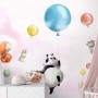 Cute Flying Panda & Animals Kids Nursery Wallpaper Mural