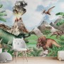 Kids Dinosaur with Trex Jurassic World Wallpaper Mural