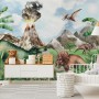 Kids Dinosaur with Trex Jurassic World Wallpaper Mural