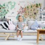 Kids Watercolor World Map Wallpaper Mural