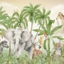 Kids Tropical Jungle Animals Wallpaper Mural