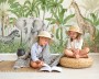 Kids Tropical Jungle Animals Wallpaper Mural