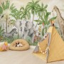 Kids Tropical Jungle Animals Wallpaper Mural