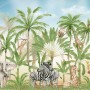 Kids Safari Animals in the Jungle Wallpaper Mural