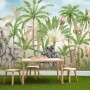 Kids Safari Animals in the Jungle Wallpaper Mural